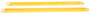 Vestil Steel Fork Extensions - 5 In. x 96 In. 4,000 lb - Yellow