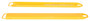 Vestil Steel Fork Extensions - 5 In. x 63 In. 4,000 lb - Yellow