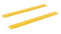 Vestil Steel High Strength Fork Extensions - 6 In. x 84 In. 4,000 lb - Yellow