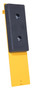 Vestil Molded Rubber/Steel Class IV Fork Truck Carriage Bumper Black / - Yellow