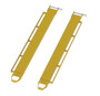 Vestil Steel Pin Style Fork Extensions with Load Rails - 5 In. X 72 In. 4,000 lb - Yellow
