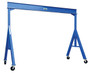 Vestil Steel Fixed Gantry Crane with Phenolic Casters - 15 Ft. 8000 lb - Blue