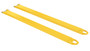 Vestil Steel Pin Style Fork Extensions - 6 In. x 90 In. 4,000 lb - Yellow