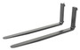 Vestil Forged Steel Forks with Carriage Pin - 60 In. x 1-1/2 In. 4,000 lb - Black
