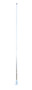 Vestil Stainless Steel Flagpole - 25 Ft. Height - Silver