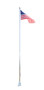 Vestil Stainless Steel Flagpole - 25 Ft. Height - Silver