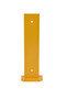 Vestil Steel Structural Rack Guard - 24-1/4 In. x 6 In. x 19 In. - Yellow