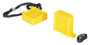 Vestil Thick Polyurethane Fork Tip Protector - 5-5/8 In. x 3/4 In. Fork Pocket - Yellow