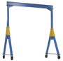 Vestil Steel Knockdown Fixed Gantry Crane with Phenolic Casters - 10 Ft. 8000 lb - Blue