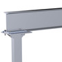 Vestil Aluminum Fixed Gantry Crane with Glass Filled Nylon Locking Casters - 8 Ft. x 10 Ft. 2000 lb - Silver