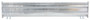 Vestil Galvanized Steel 2 Ribbed Bolt On Style Guard Rail - 54 In. Length - Gray