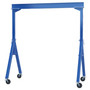 Vestil Steel Fixed Gantry Crane with Total Locking Glass Filled Nylon Casters - 15 Ft. 2000 lb - Blue