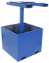 Vestil Steel Trash Bin Compactor - 4,000 lb Filled Weight Blue, Empty