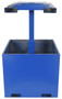 Vestil Steel Trash Bin Compactor - 4,000 lb Filled Weight Blue, Empty