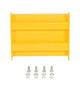 Vestil Steel 2 Ribbed Bolt On Style Guard Rail - 12 In. Length - Yellow