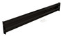 Vestil Steel 2 Ribbed Bolt On Style Guard Rail - 114 In. Length - Black
