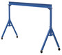 Vestil Steel Fixed Gantry Crane with Glass Filled Nylon Casters - 20 Ft. 2000 lb - Blue