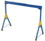 Vestil Steel Knockdown Fixed Gantry Crane with Phenolic Casters - 15 Ft. 8000 lb - Blue