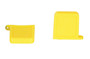 Vestil Thin Polyurethane Magnetic Fork Tip Protector - 5-5/8 In. x 3/4 In. Fork Pocket - Yellow