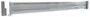 Vestil Galvanized Steel 2 Ribbed Drop In Style Guard Rail - 102 In. Length - Gray