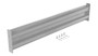 Vestil Steel 2 Ribbed Bolt On Style Guard Rail - 54 In. Length - Silver