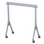 Vestil Aluminum Fixed Gantry Crane with Phenolic Locking Casters - 10 Ft. x 10 Ft. 4000 lb - Silver