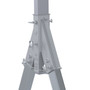 Vestil Aluminum Fixed Gantry Crane with Phenolic Locking Casters - 10 Ft. x 10 Ft. 4000 lb - Silver