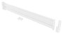 Vestil Steel 2 Ribbed Drop In Style Guard Rail - 78 In. Length - White