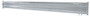 Vestil Galvanized Steel 2 Ribbed Bolt On Style Guard Rail - 114 In. Length - Gray