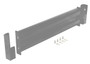 Vestil Steel 2 Ribbed Drop In Style Guard Rail - 42 In. Length - Gray Semi Gloss