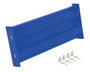 Vestil Steel 2 Ribbed Bolt On Style Guard Rail - 18 In. Length - Blue