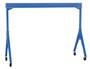 Vestil Steel Fixed Gantry Crane with Phenolic Casters - 15 Ft. 6000 lb - Blue