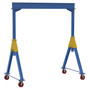 Vestil Steel Knockdown Fixed Gantry Crane with Ductile Steel Casters - 10 Ft. 10,000 lb - Blue