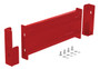 Vestil Steel 2 Ribbed Drop In Style Guard Rail - 18 In. Length - Red