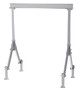 Vestil Aluminum Fixed Height Gantry Crane With Adjustable Leveling Option 10 ft. X - 10 ft. 4000 lb - Silver