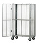 Vestil Steel Folding Security Truck - 27 In. x 44 In. 2000 lb - Silver