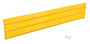 Vestil Steel 3 Ribbed Bolt On Style Guard Rail - 77.875 In. Length - Yellow