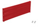 Vestil Steel 3 Ribbed Bolt On Style Guard Rail - 41.875 In. Length - Red