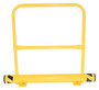 Vestil Steel Floor Stop Bollard - 48 In. Length with 42 In. Height With Handrail - Yellow