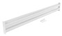 Vestil Steel 2 Ribbed Bolt On Style Guard Rail - 114 In. Length - White