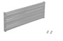 Vestil Steel 3 Ribbed Bolt On Style Guard Rail - 41.875 In. Length - Silver