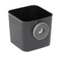 Vestil Plastic Fork Truck Magnetic Storage Bin - 6-3/4 In. x 6-1/8 In. x 5-3/4 In. - Black