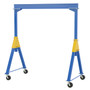 Vestil Steel Knockdown Fixed Gantry Crane with Phenolic Casters - 10 Ft. 6000 lb - Blue