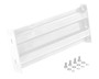 Vestil Steel 2 Ribbed Bolt On Style Guard Rail - 18 In. Length - White