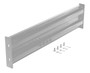 Vestil Steel 2 Ribbed Bolt On Style Guard Rail - 42 In. Length - Silver