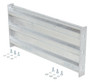 Vestil Galvanized Steel 3 Ribbed Bolt On Style Guard Rail - 29.875 In Length - Gray