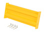 Vestil Steel 2 Ribbed Bolt On Style Guard Rail - 24 In. Length - Yellow