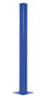 Vestil Steel Rigid Tube Post Bolt On Style - 60 In. For 2 Ribbed Guard Rails - Blue
