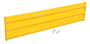 Vestil Steel 3 Ribbed Bolt On Style Guard Rail - 65.875 In. Length - Yellow