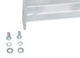 Vestil Galvanized Steel 2 Ribbed Bolt On Style Guard Rail - 6 In. Length - Gray